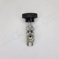 Кран игольчатый ВР 1/4" угловой
